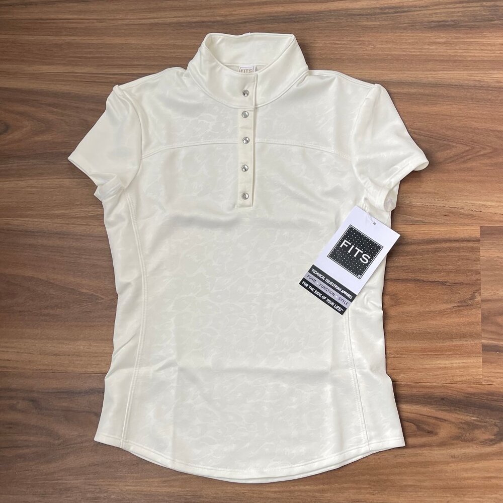 FITS Women's Short Sleeve Show Shirt - Cream - XS